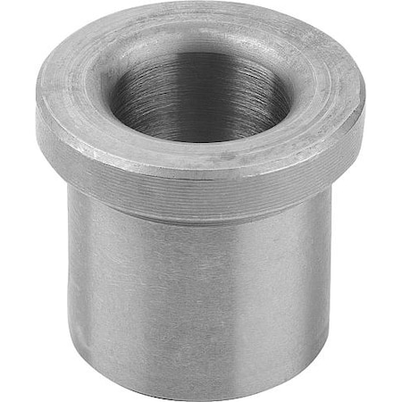 KIPP Drill bushing, DIN 172 Mild steel. Rounded top. IDxODxH: 9.1x15x20 mm K1022.A0910X20